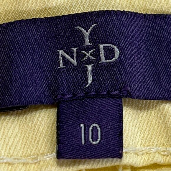 NYDJ Ariel Crop Stretch Jeans Light Yellow Mid-Rise - Picture 8 of 9